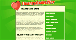 Desktop Screenshot of heartsgame.net